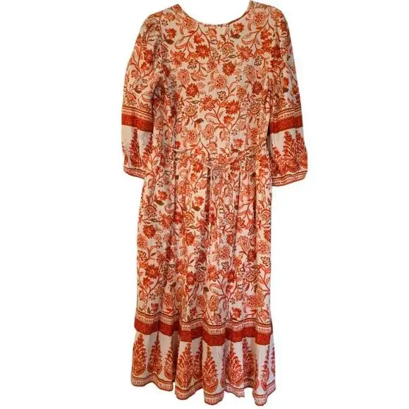 NWT Band Of The Free Savara Dress Floral Ruffled Bohemian Womens Small - Picture 6 of 9